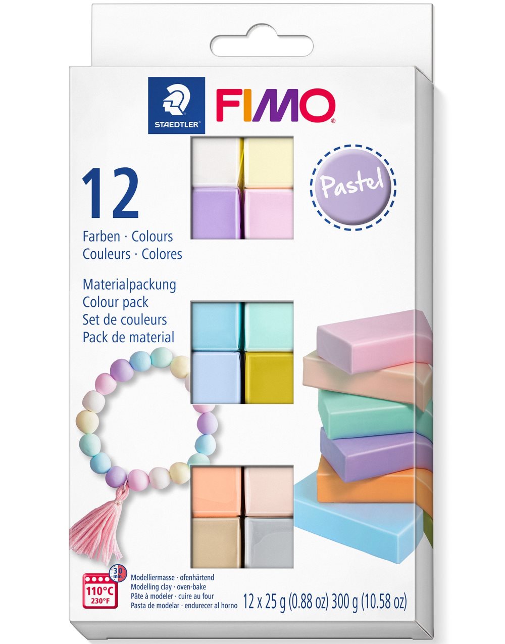 FIMO Lera Soft Colour 12-p Pastellfärger Staedtler