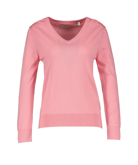 Fine knit v-neck