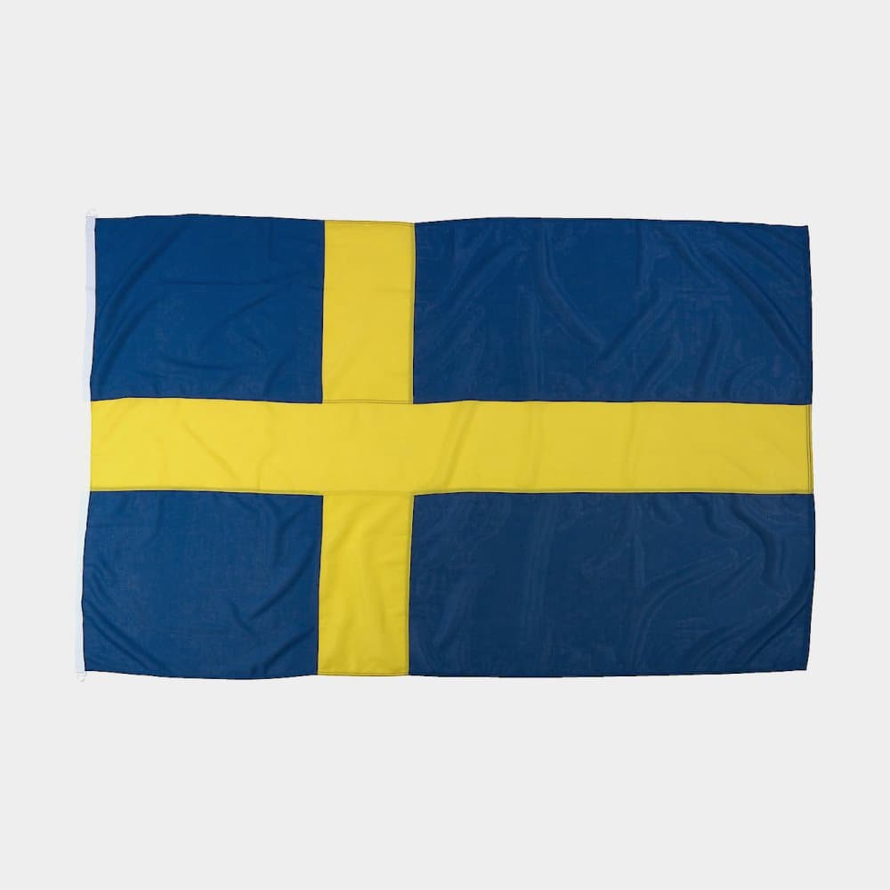 Flagga till flaggstång Adela, Sverige, flaggvävd polyester, 240 x 150 cm