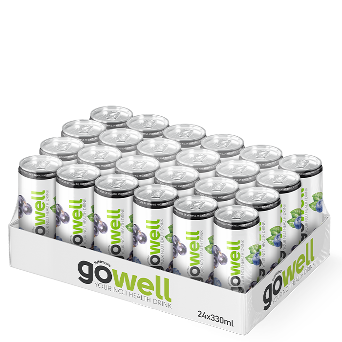 Flak GoWell Funktionsdryck 330 ml Svartvinbär Blåbär