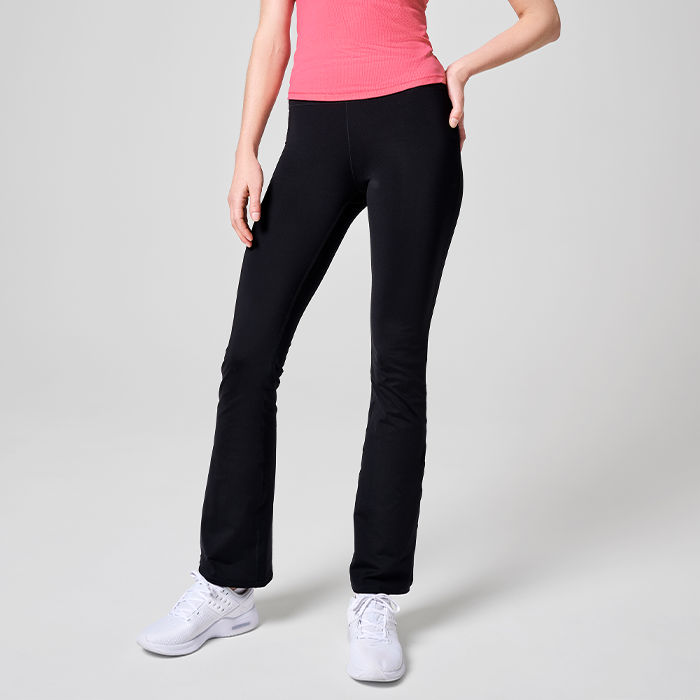 Flare High Waist Pant, Black