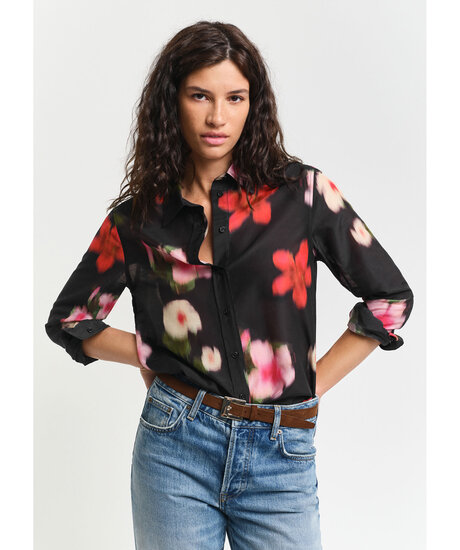 Floral silk shirt