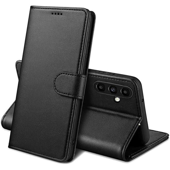 Fodral till Samsung Galaxy A26 5G - Svart Plånboksfodral Magnetiskt Flipkortsfodral Phonillico®
