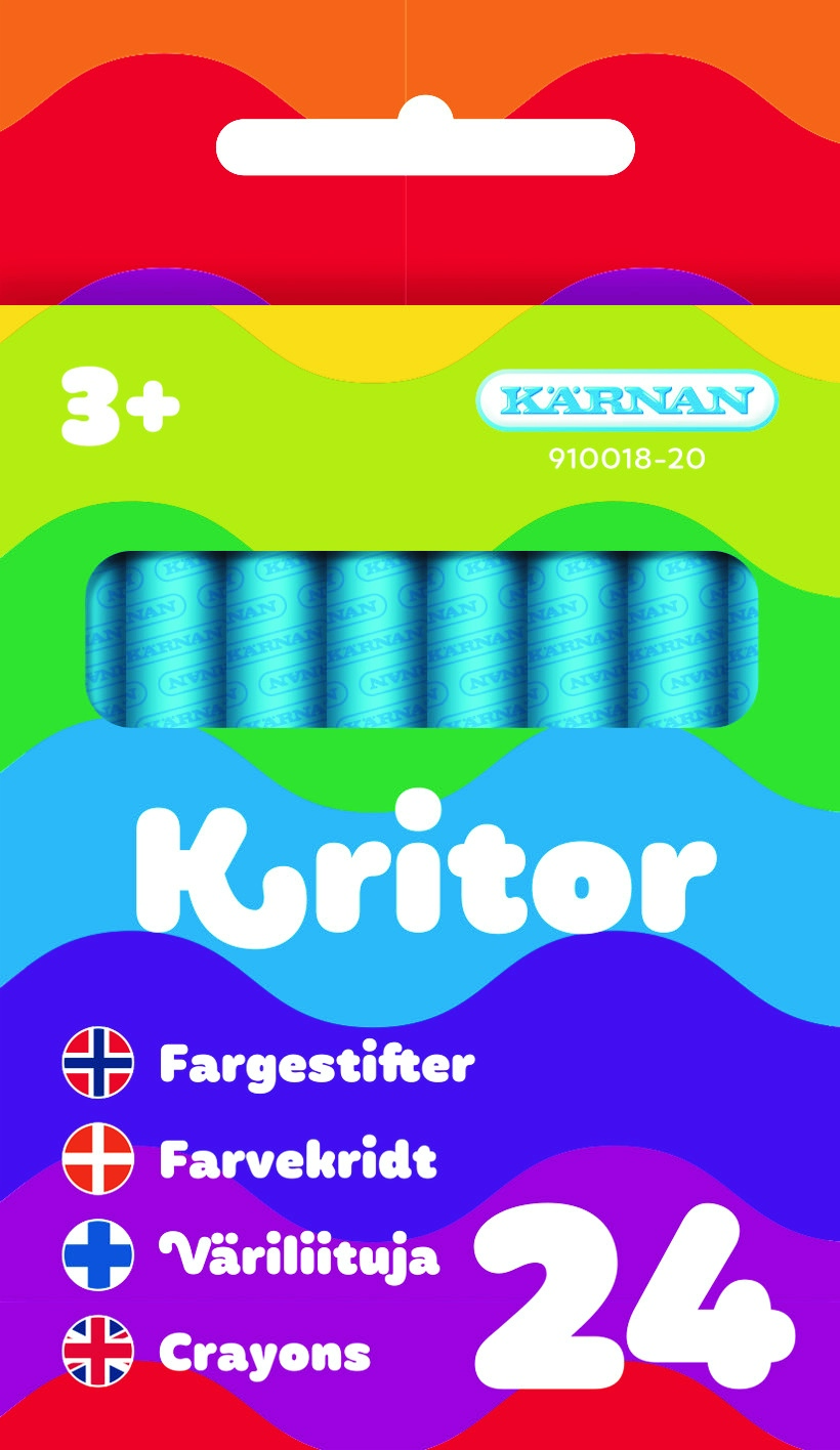 Färgkritor 24-p,Kärnan