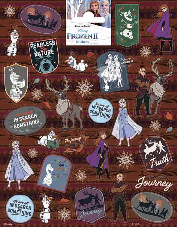 Frozen II klistermärken klistermärke frost anna elsa