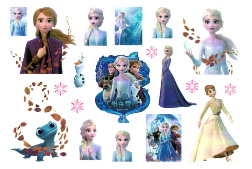 Frozen-tatueringar för barn – 14 st Elsa & Anna-tatueringar från Frost