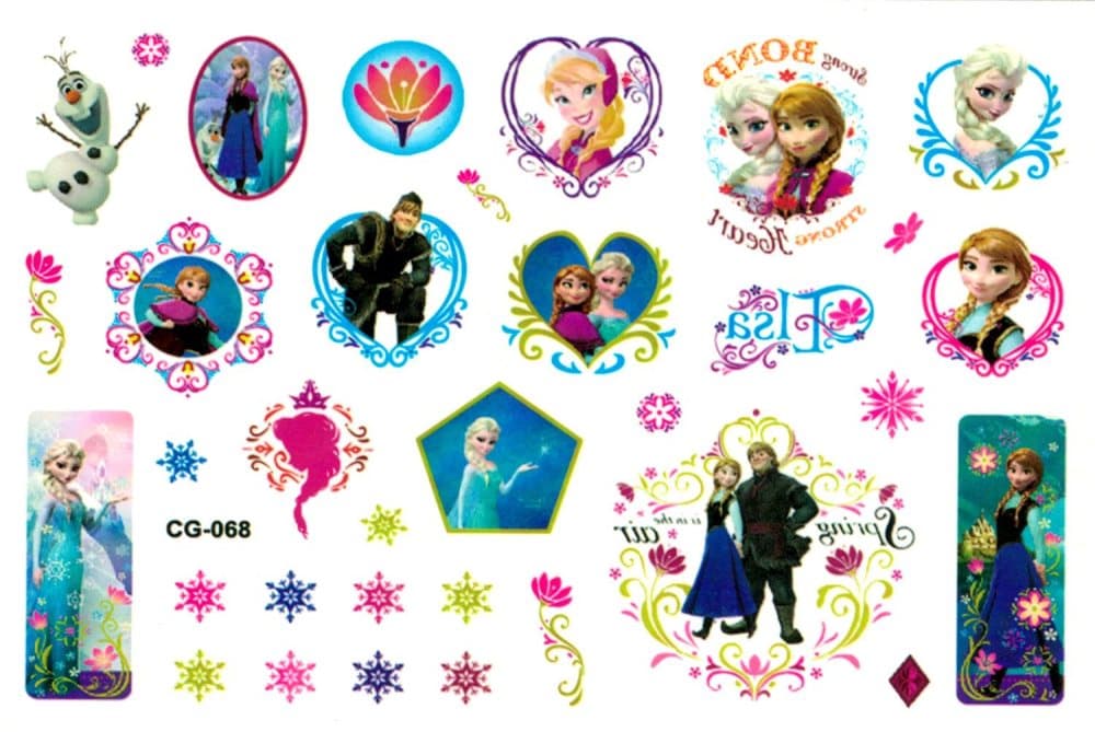 Frozen-tatueringar för barn 20 Elsa och Anna motiv