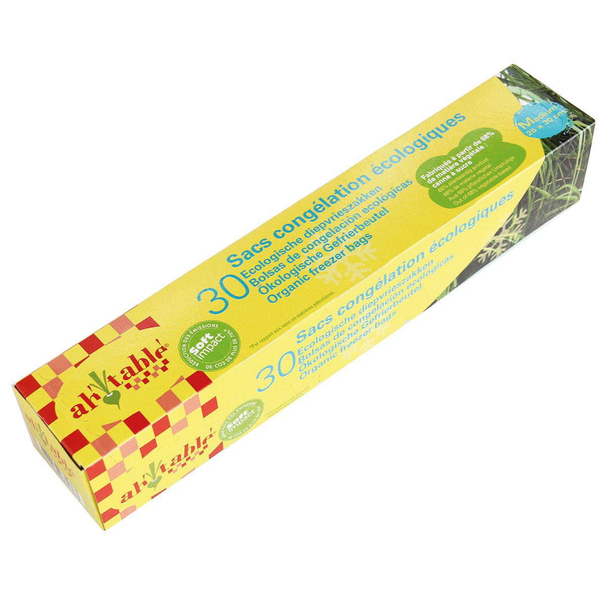 Fryspåsar Grön Polyeten - Medium, 30 st