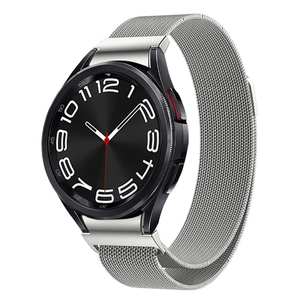 Full Fit Milanese Armband Samsung Galaxy Watch 6 Classic 43mm Silver