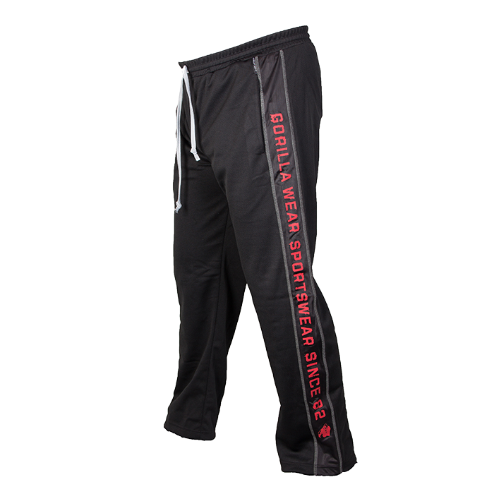 Functional Mesh Pants, Black/Red