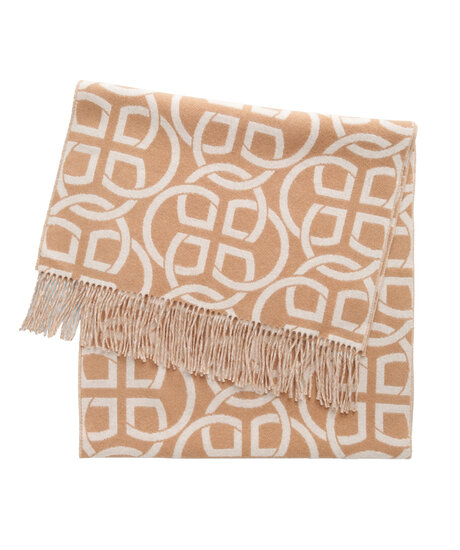 G Pattern wool scarf