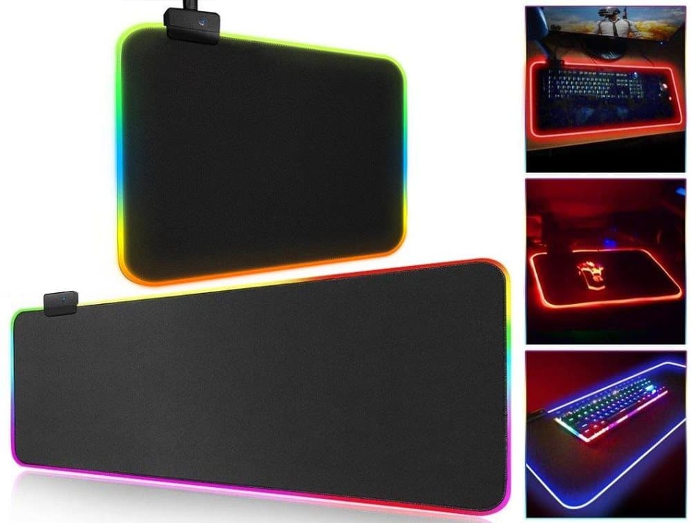 Gaming Musmatta med LED-ljus - RGB - Välj storlek