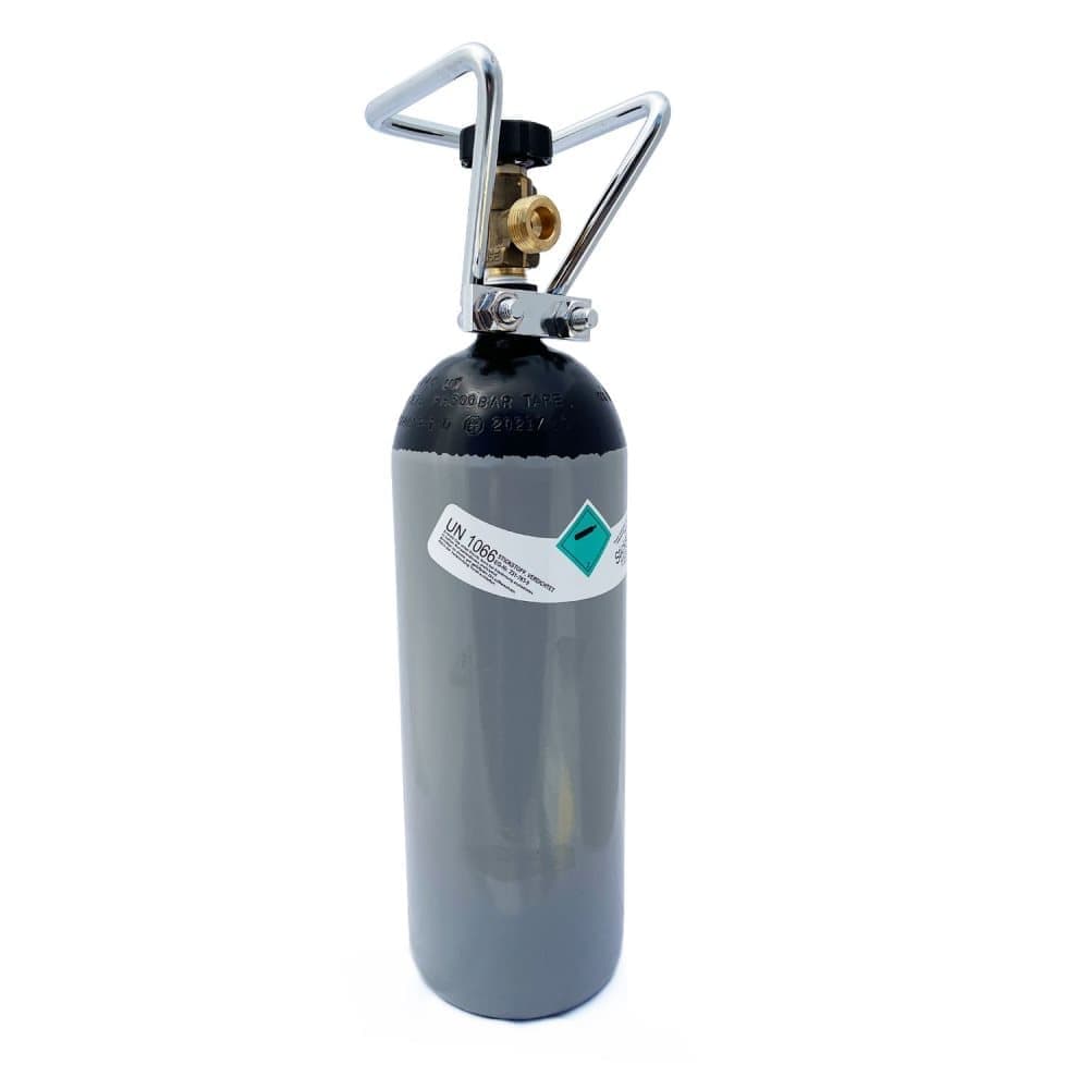 Gasflaska,Kväveflaska,Kvävecylinder,Nitrogen flaska,Nitrogen cylinder N2)2L,med flaskor Cage