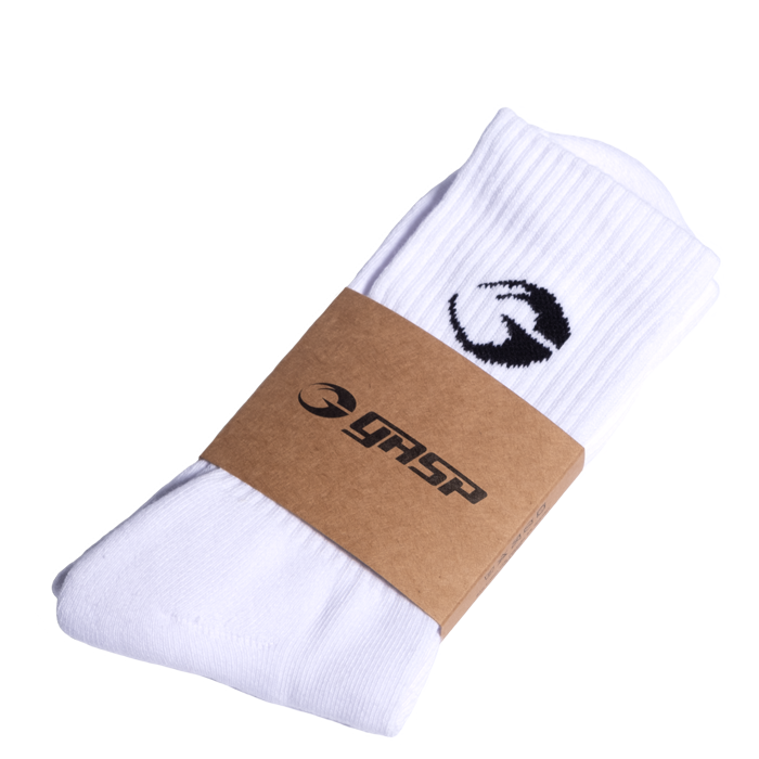 Gasp Crew Socks 1-pack, White