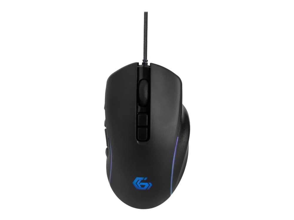 Gembird GMB Gaming MUSG-RAGNAR-RX500 - Mus - ergonomisk - spel, RGB-bakgrundsbelysning - 10 knappar - kabelansluten - USB 2-0 - presentask med transp
