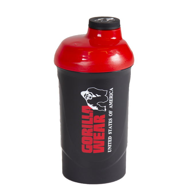 Gorilla Wear Wave Shaker Svart/Röd 600 ml