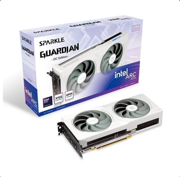 grafikkort SPARKLE Intel Arc B570 GUARDIAN Luna OC