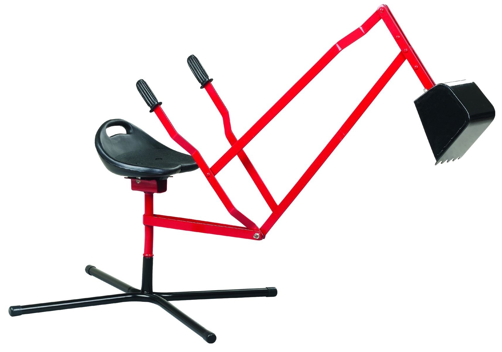 Grävmaskin i metall