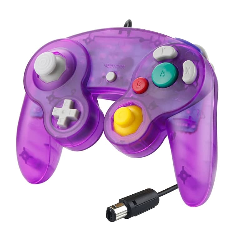 Handkontroll Kompatibel med Nintendo GameCube / Wii Transparent/Lila