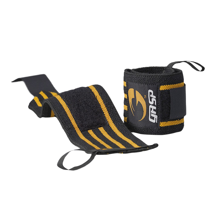 Hardcore Wrist Wraps Svart/Gul