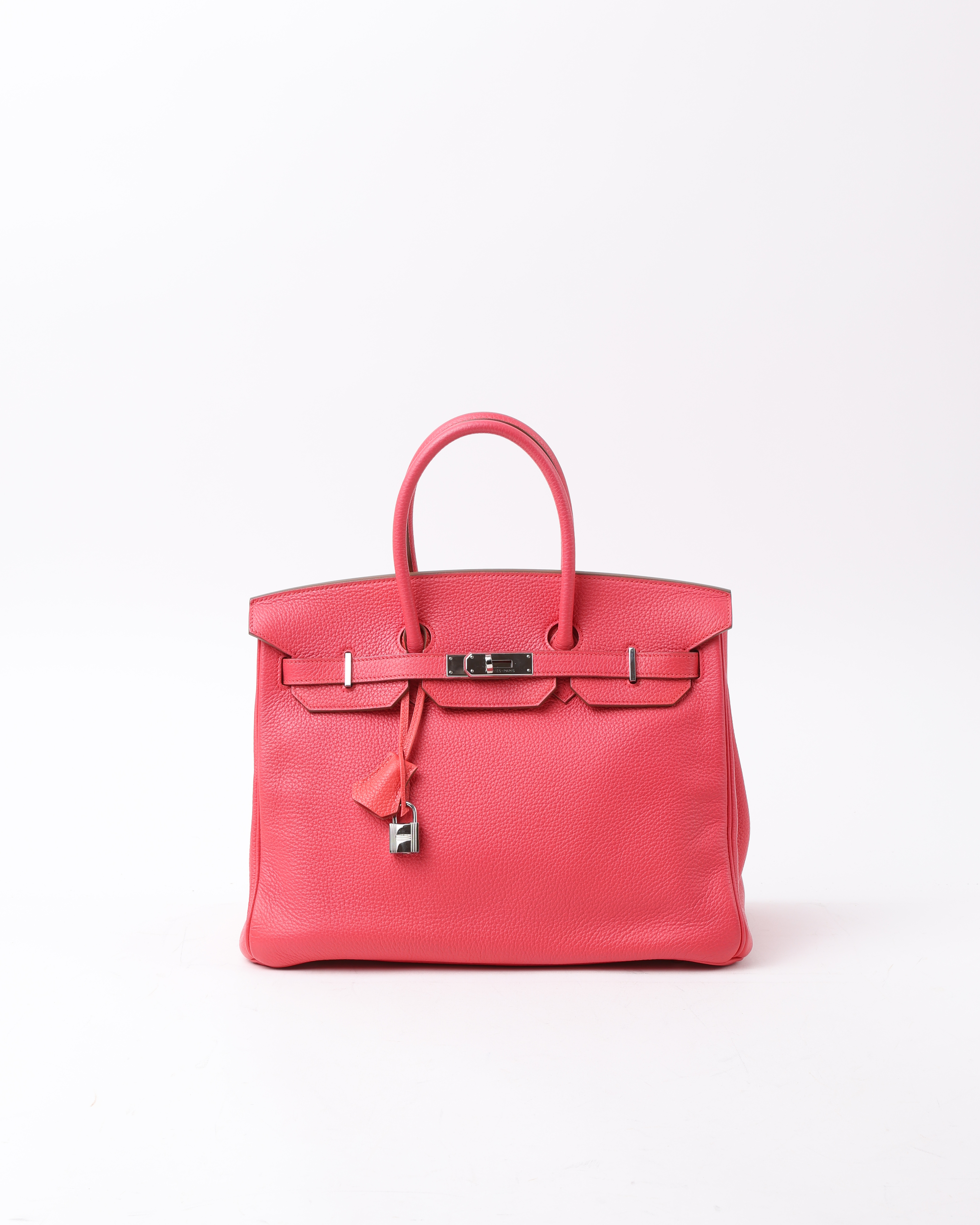 HERMÈS Birkin 35 Togo Rose Azalee Handbag