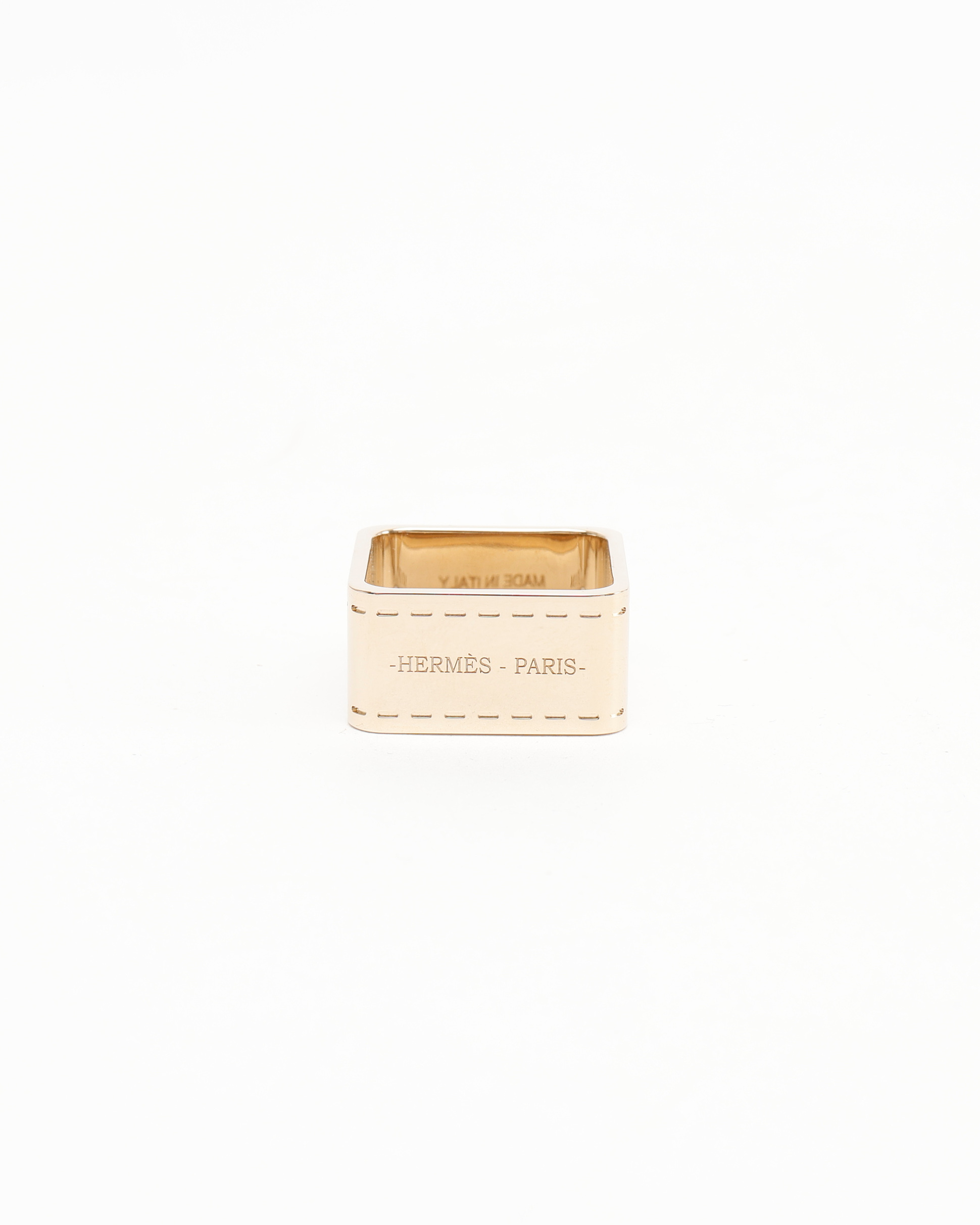 HERMÈS Bolduc Scarf Ring GP