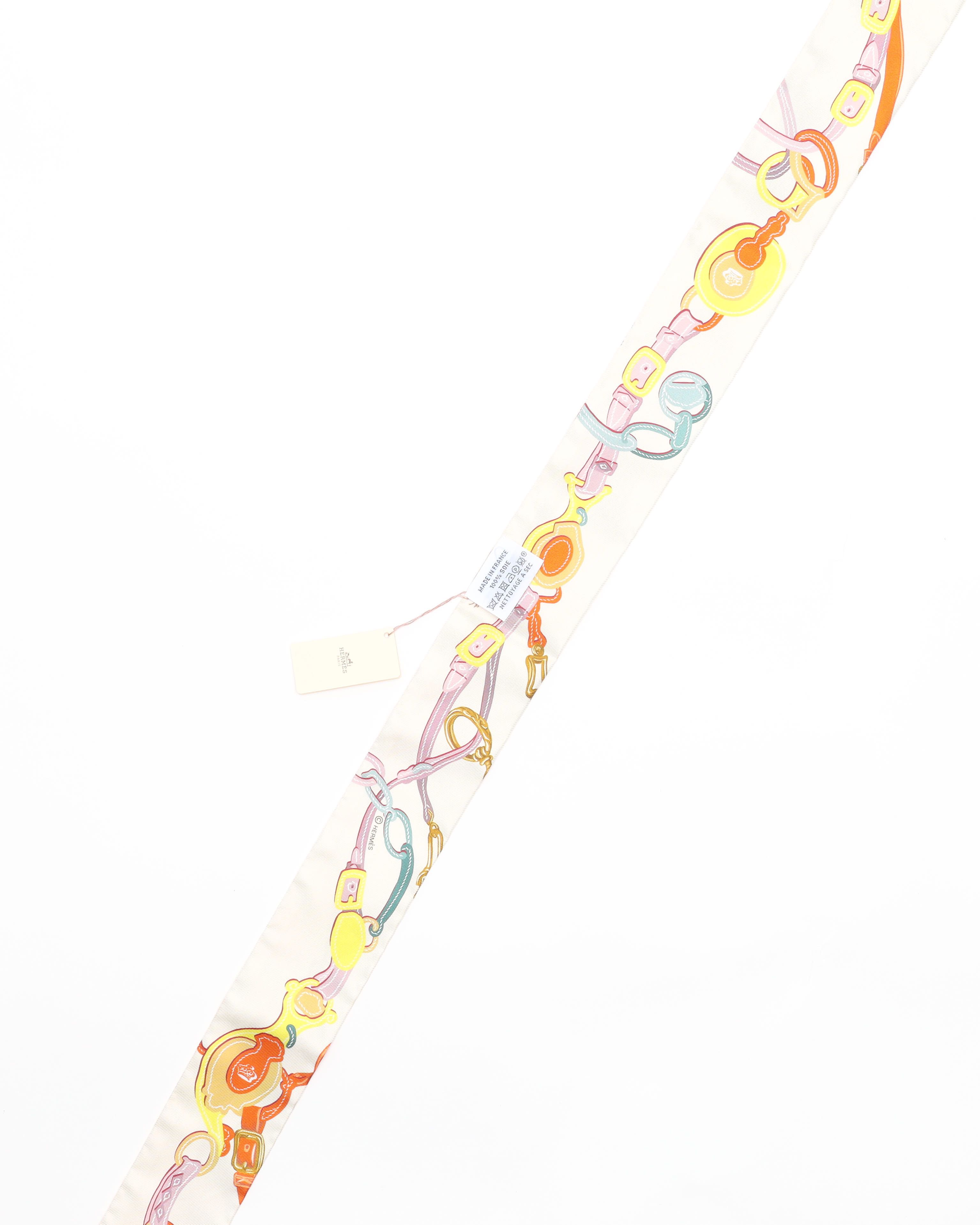 Hermès Brides de Gala Applique Pique Scarf Twilly