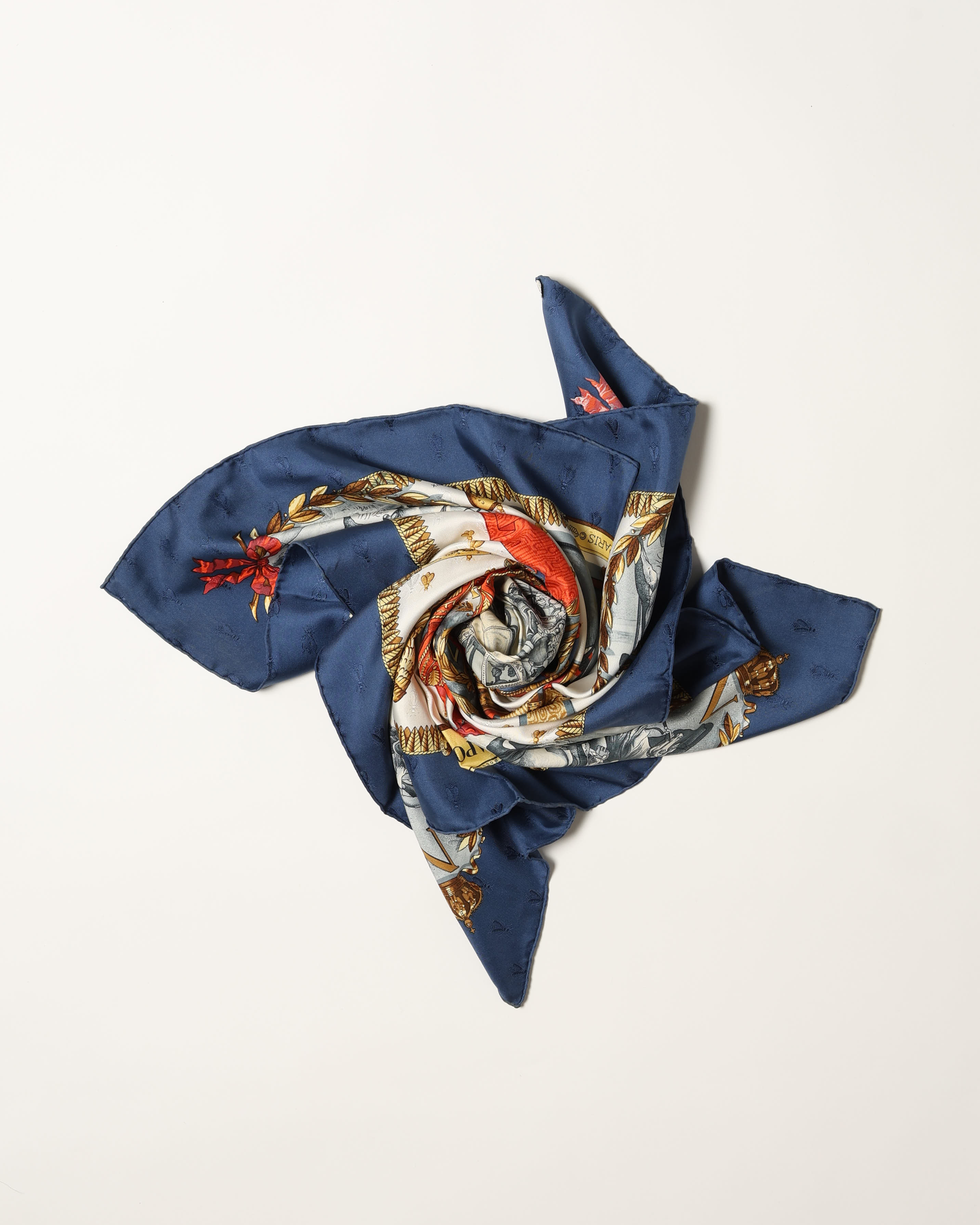HERMÈS Carré 90 Napoleon Silk Scarf