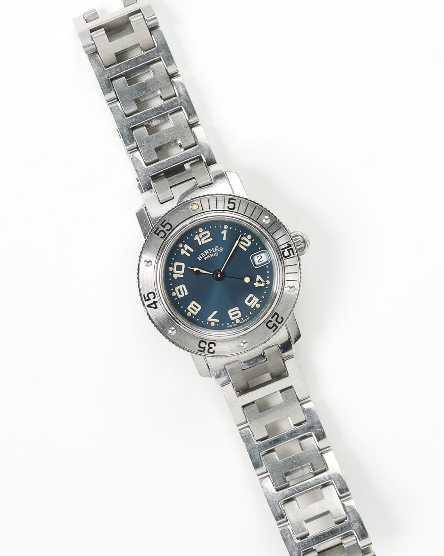 Hermès Clipper Diver 28mm Ref CL5-210 Full Set Watch