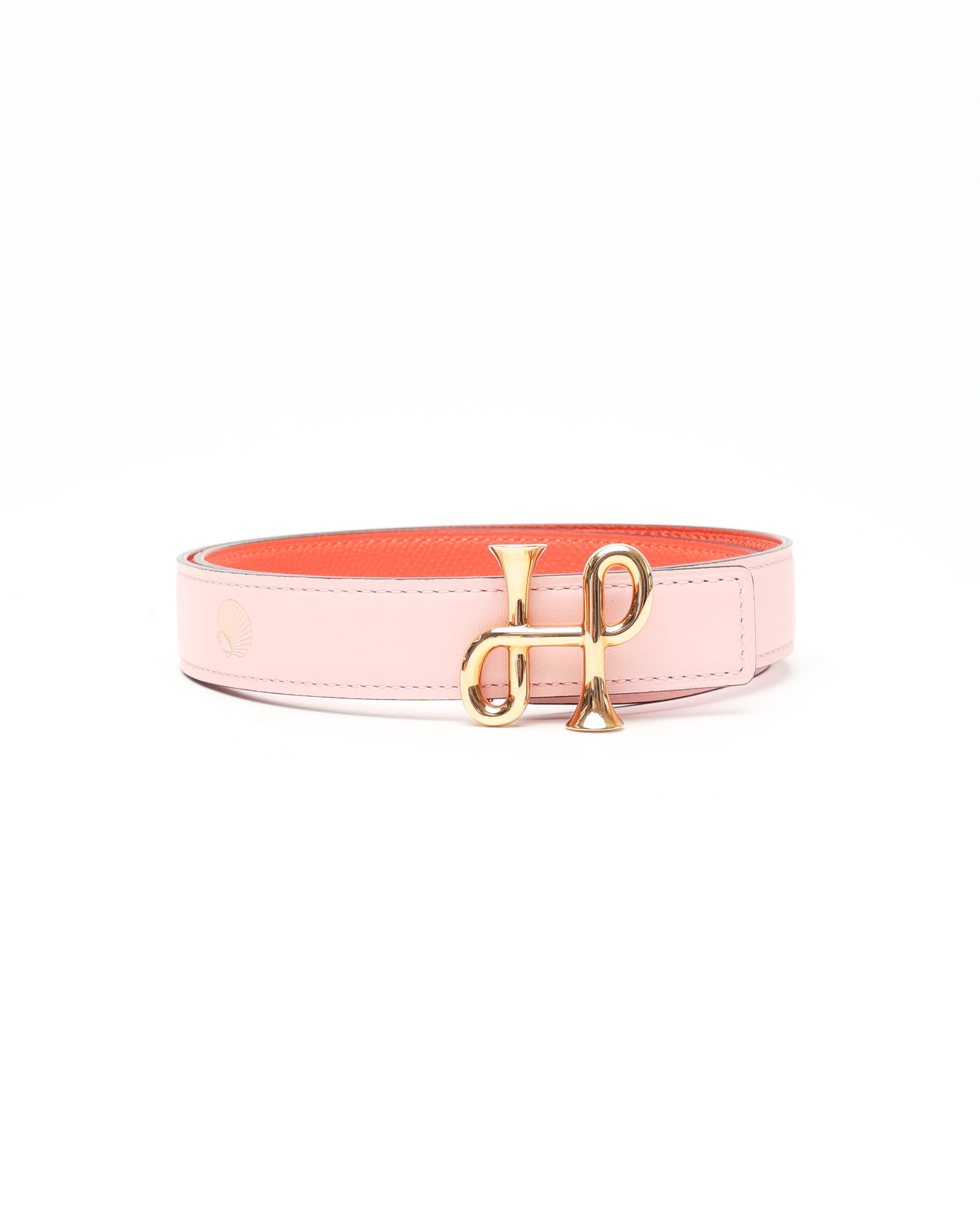 Hermès Sur Mer Reversible Leather and Cor Baroque Belt Buckle