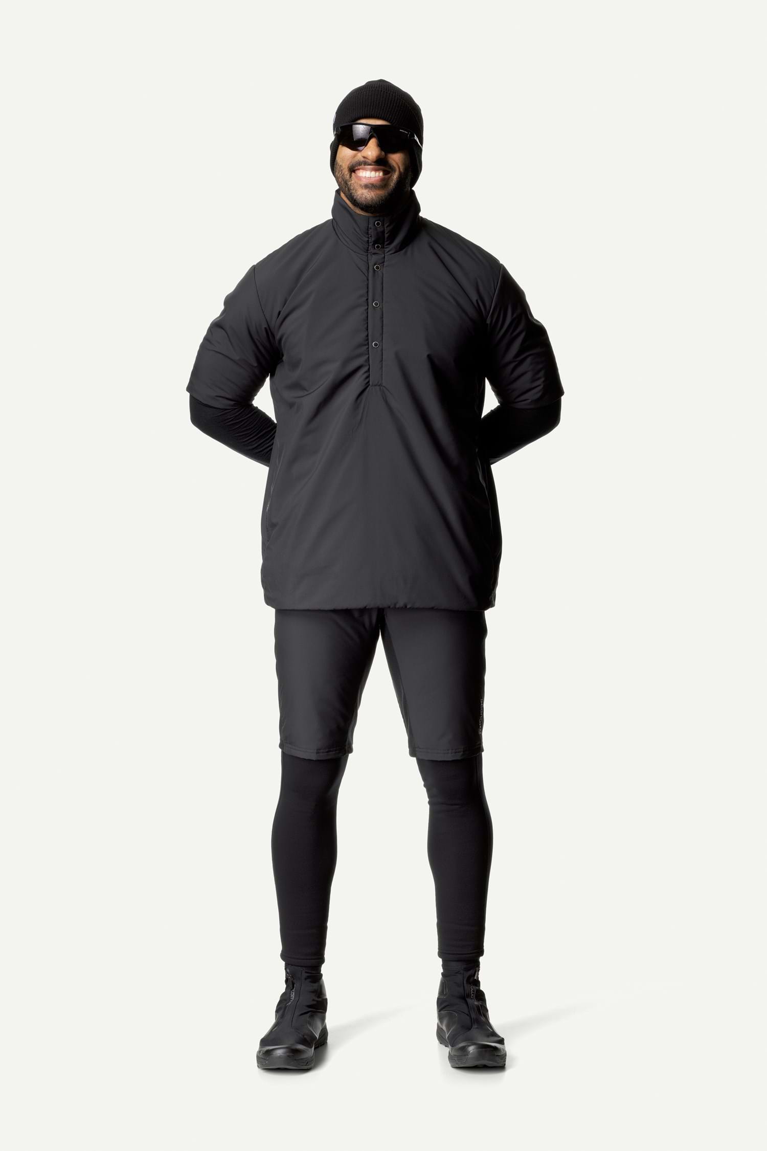 Houdini All Weather T-Neck, True Black, M/L
