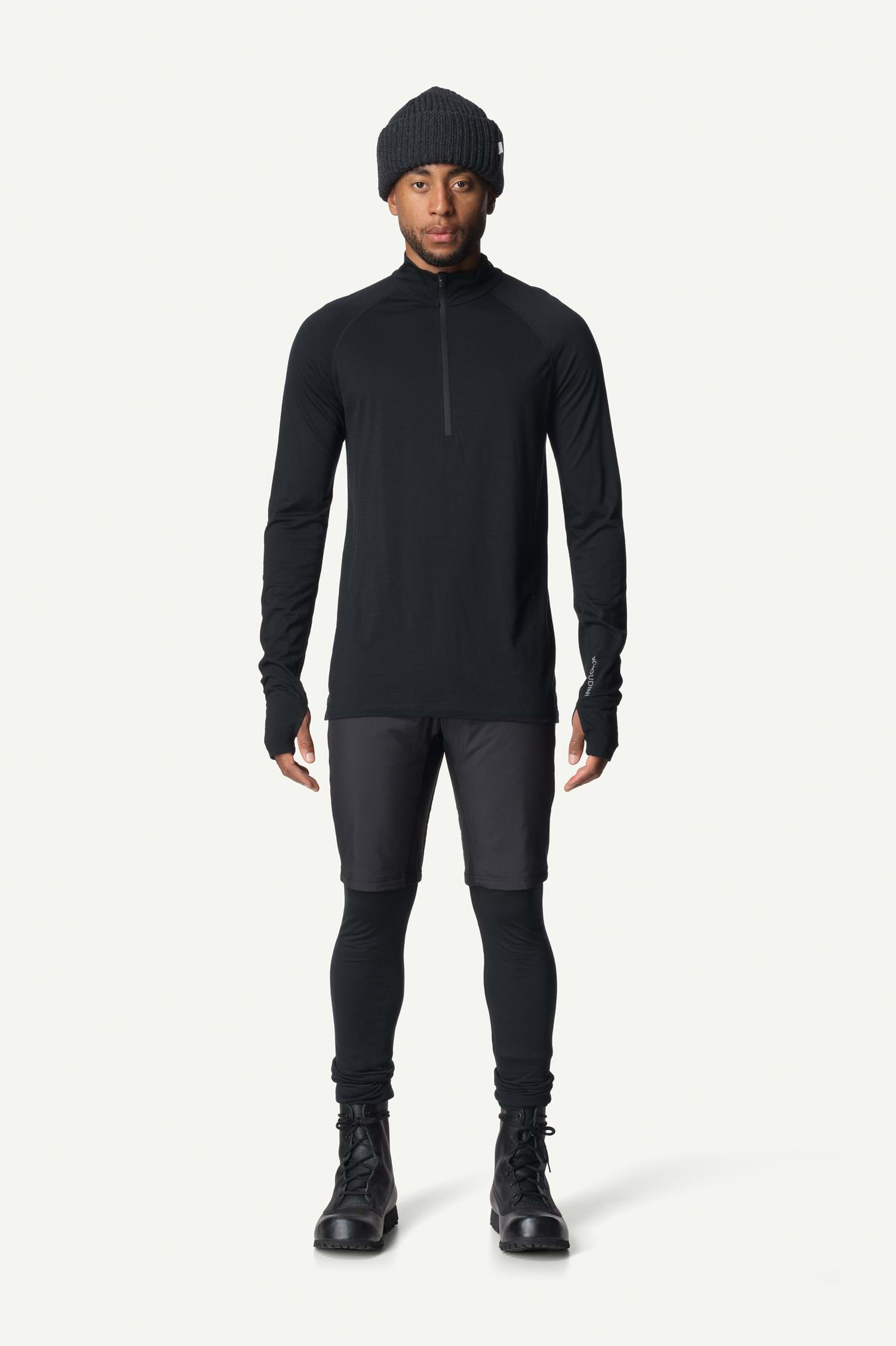 Houdini M's Desoli Light Half Zip, True Black, S