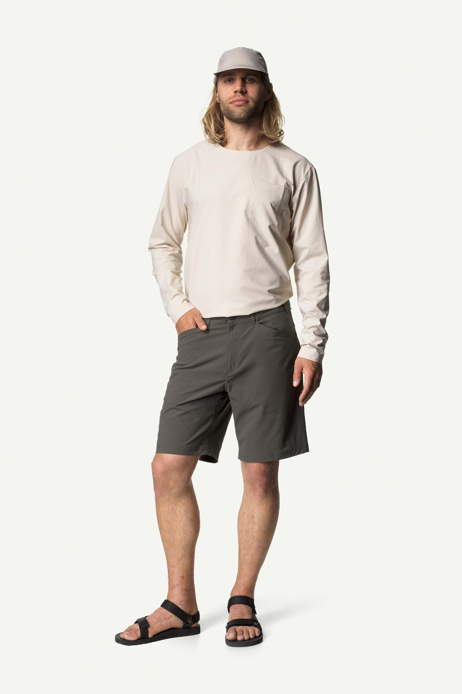 Houdini M's Dock Shorts, Dark Sand, L