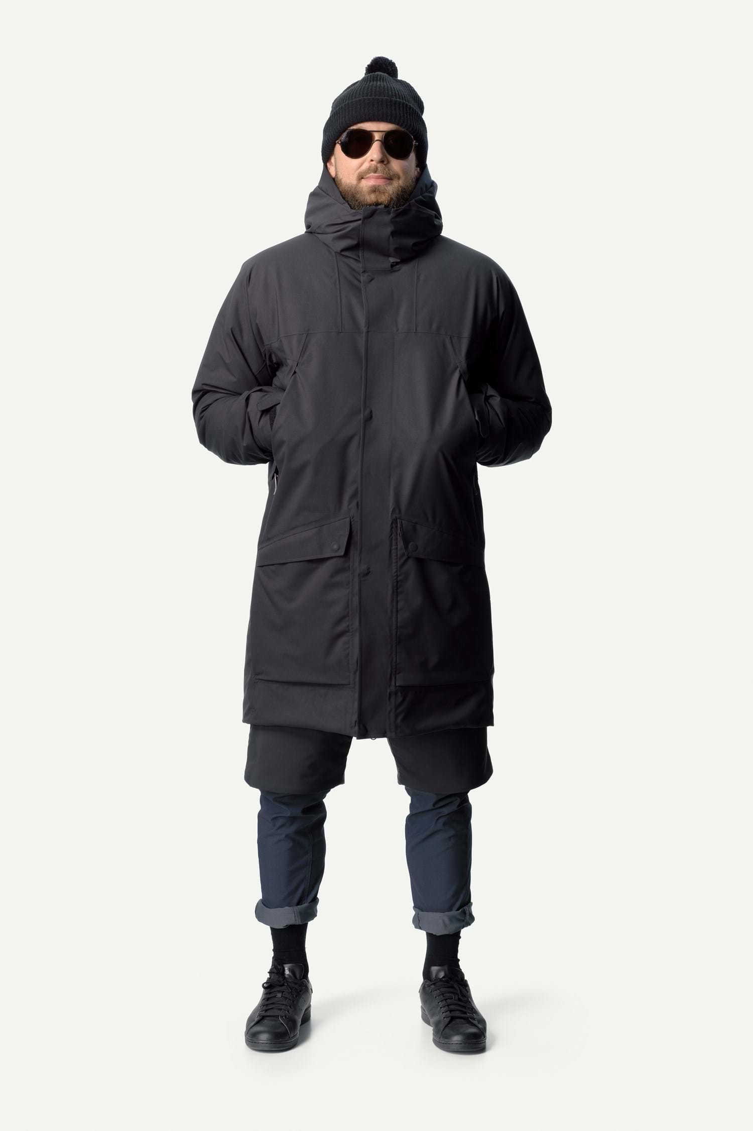 Houdini M's Fall in Parka, True Black, XXL