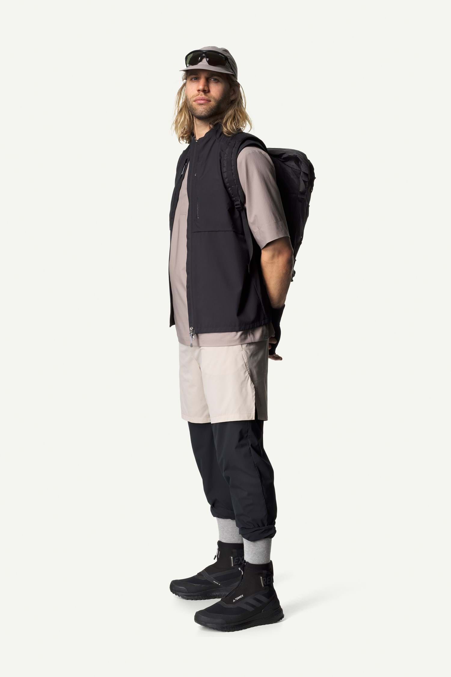 Houdini M's Pace Hybrid Vest, True Black, S