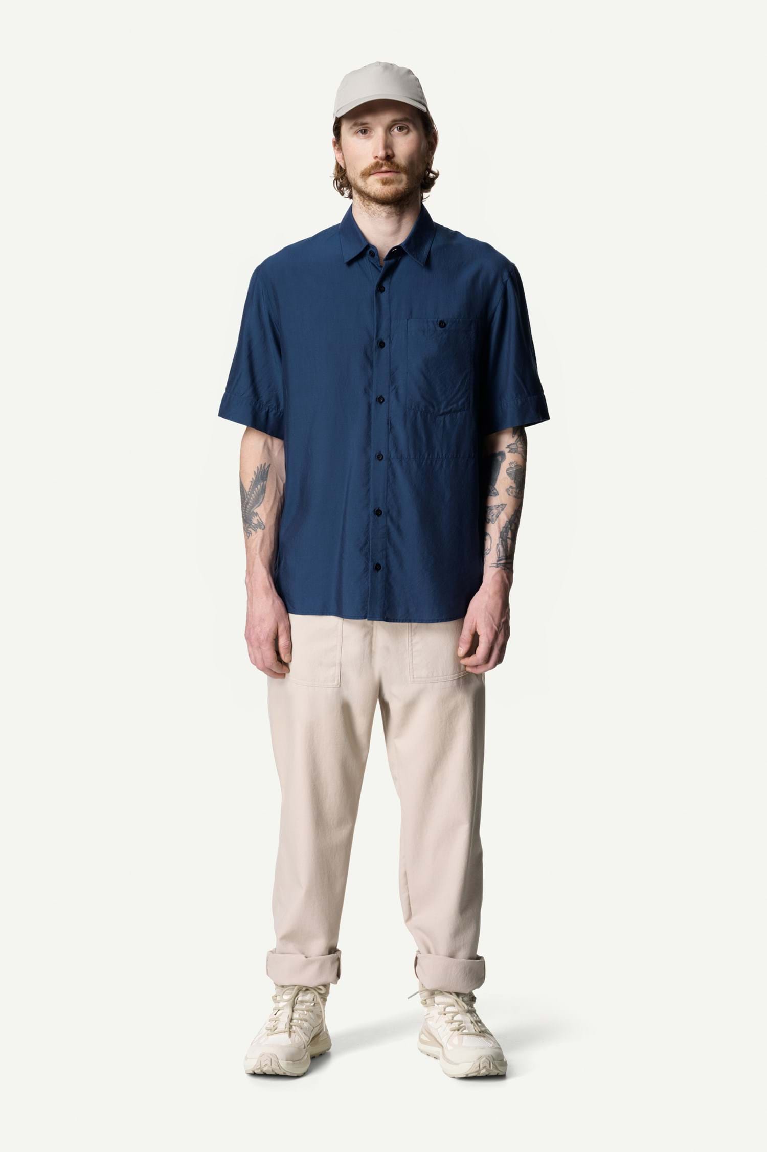 Houdini M's Tree Shortsleeve Shirt, Dawn Green, L