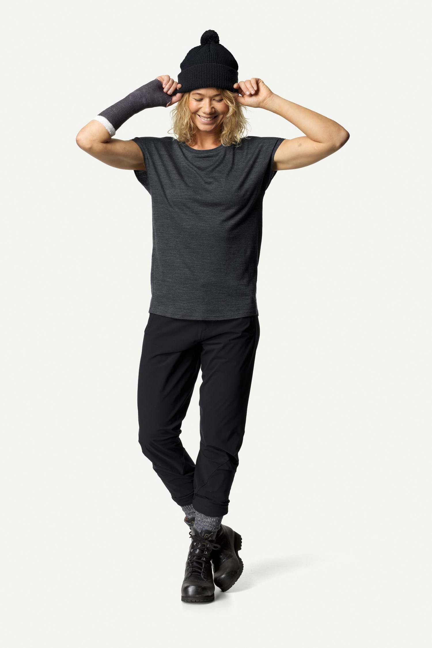 Houdini W's Activist Tee, True Black, L