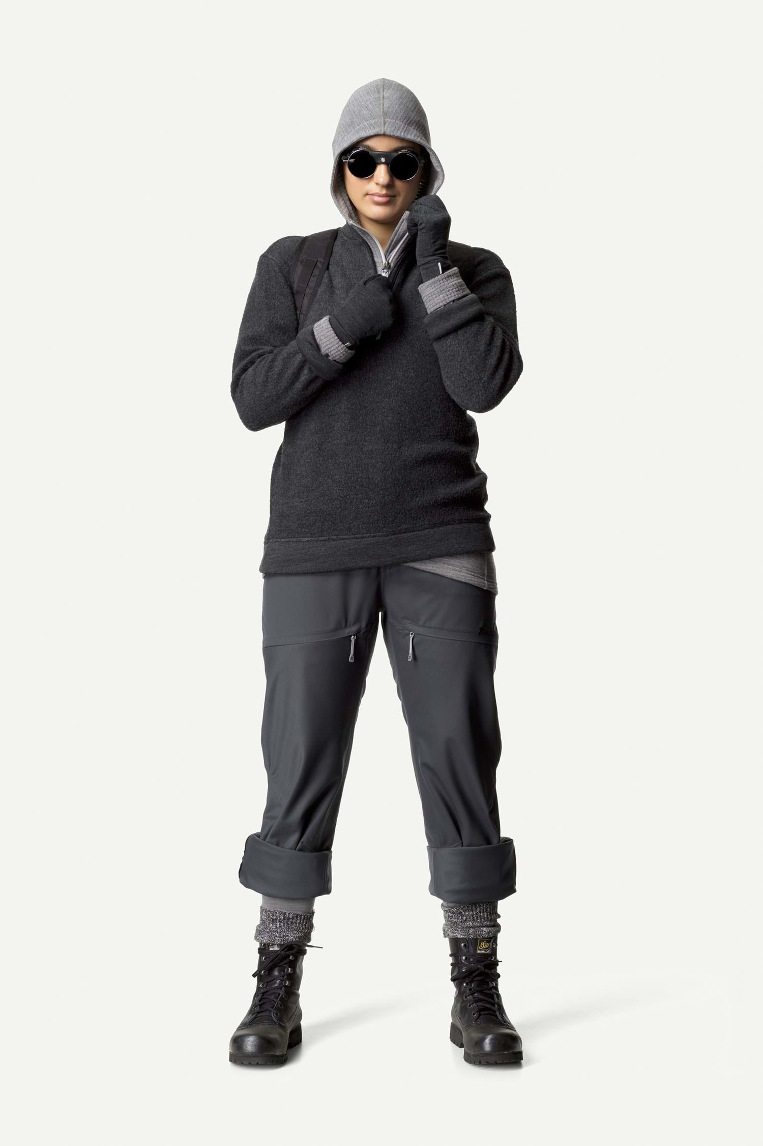 Houdini W's Alto Half Zip, True Black, L