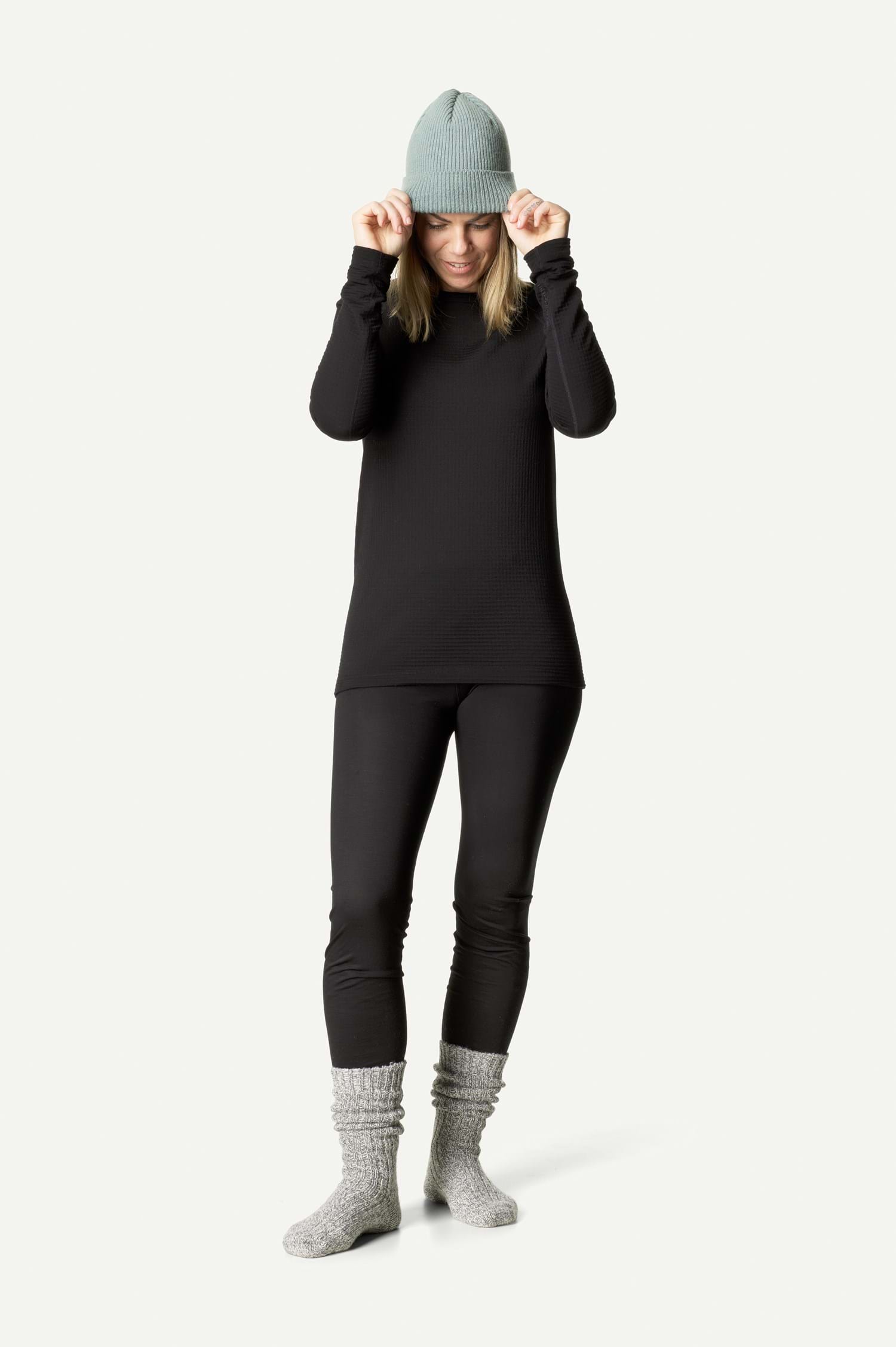 Houdini W's Desoli Thermal Crew, True Black, XL