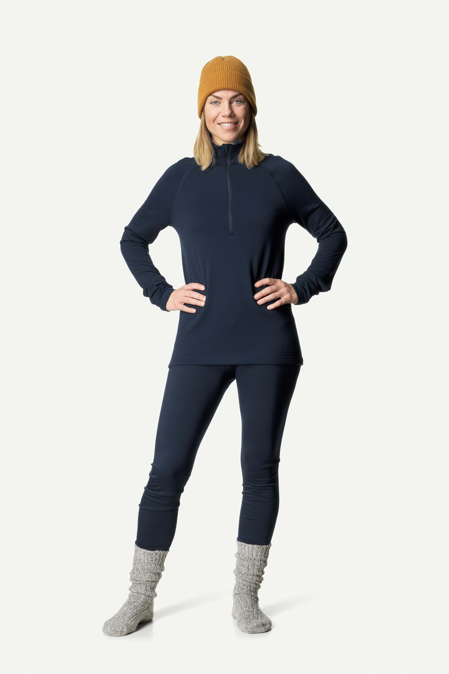 Houdini W's Desoli Thermal Half Zip, Blue Illusion, M