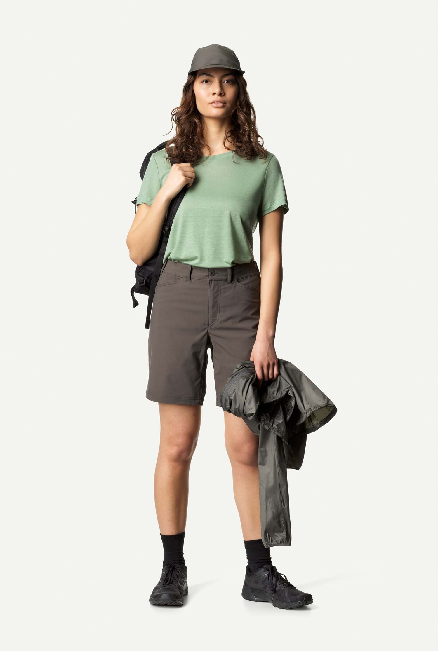 Houdini W's Dock Shorts, Baremark Green, L