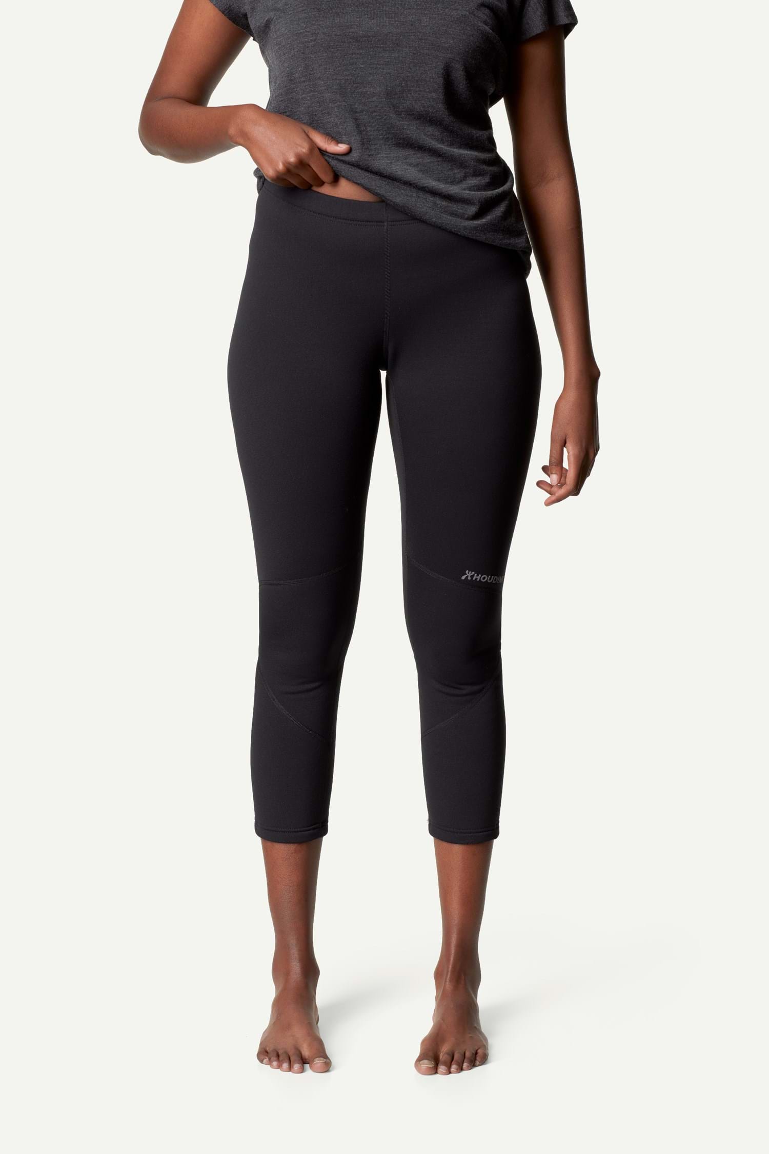 Houdini W's Drop Knee Power Tights, True Black, S