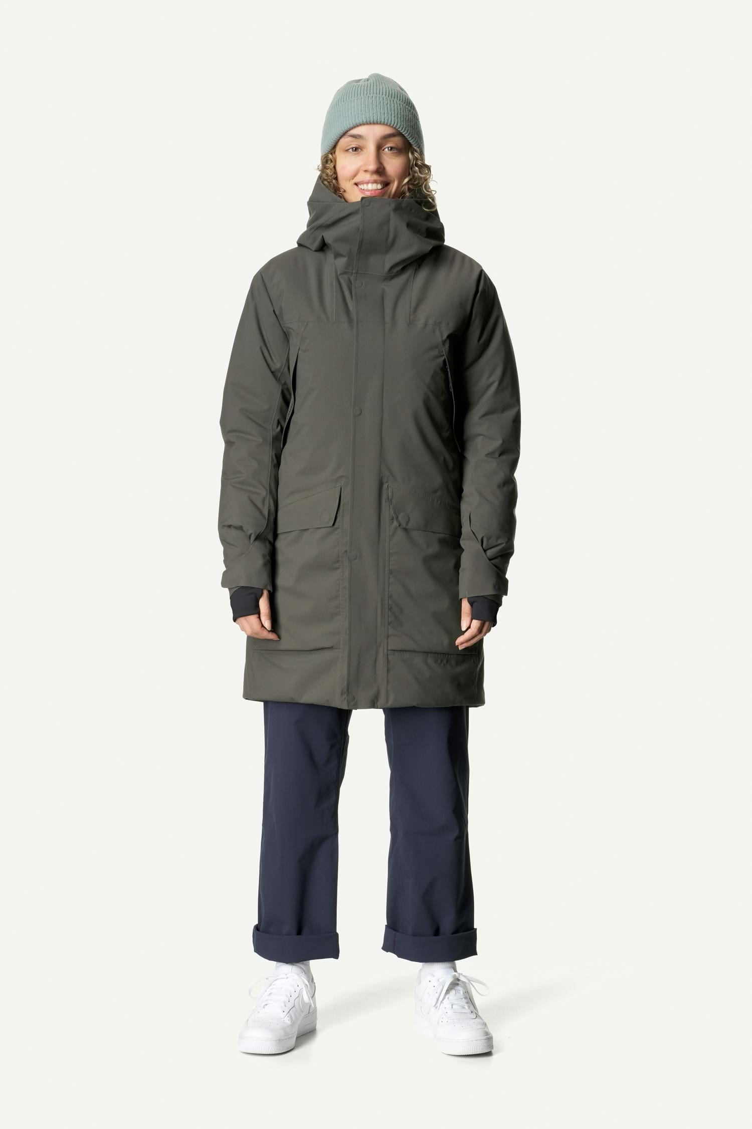 Houdini W's Fall in Parka, True Black, M