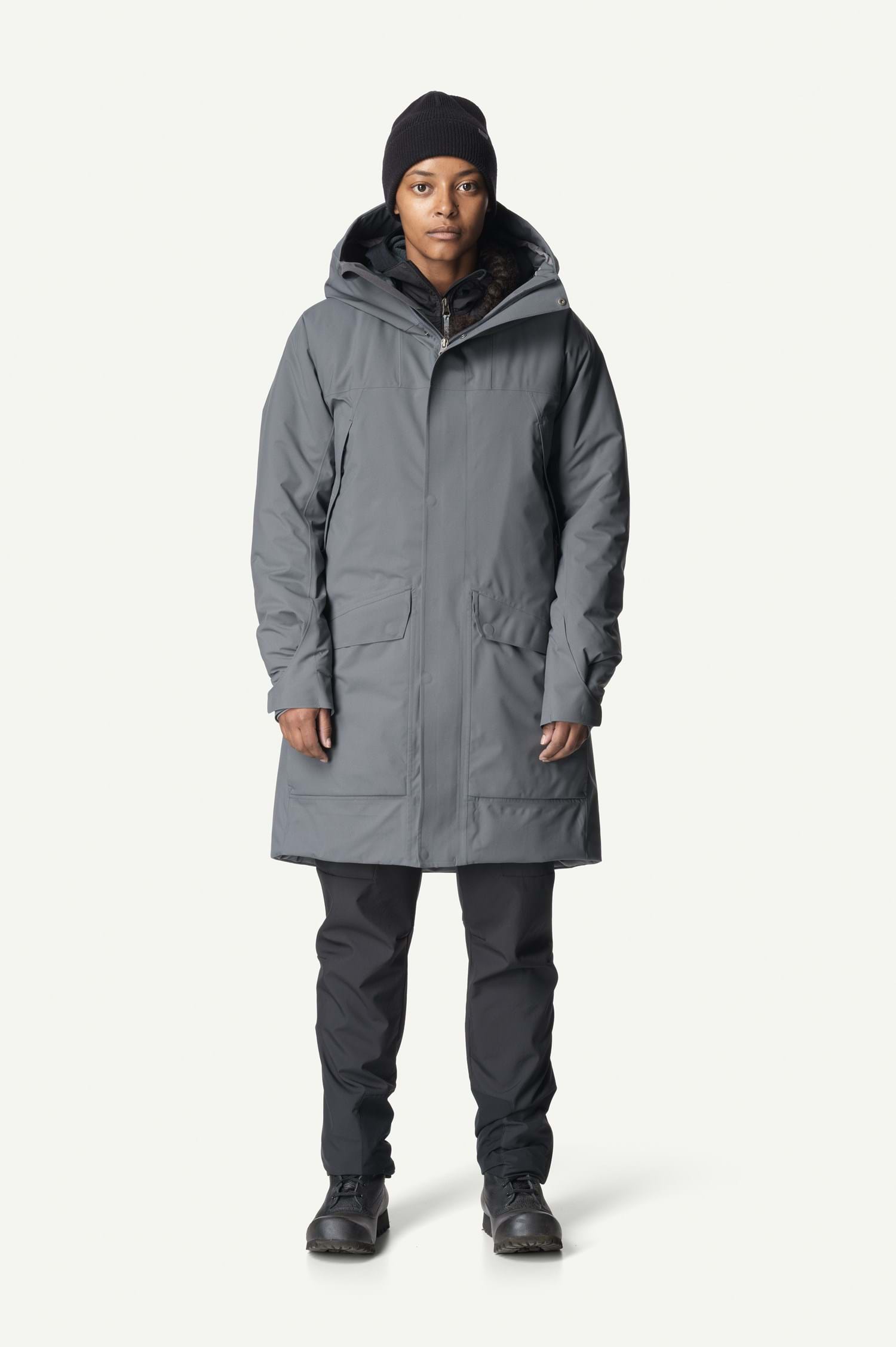 Houdini W's Fall in Parka, Thunder Gray, L