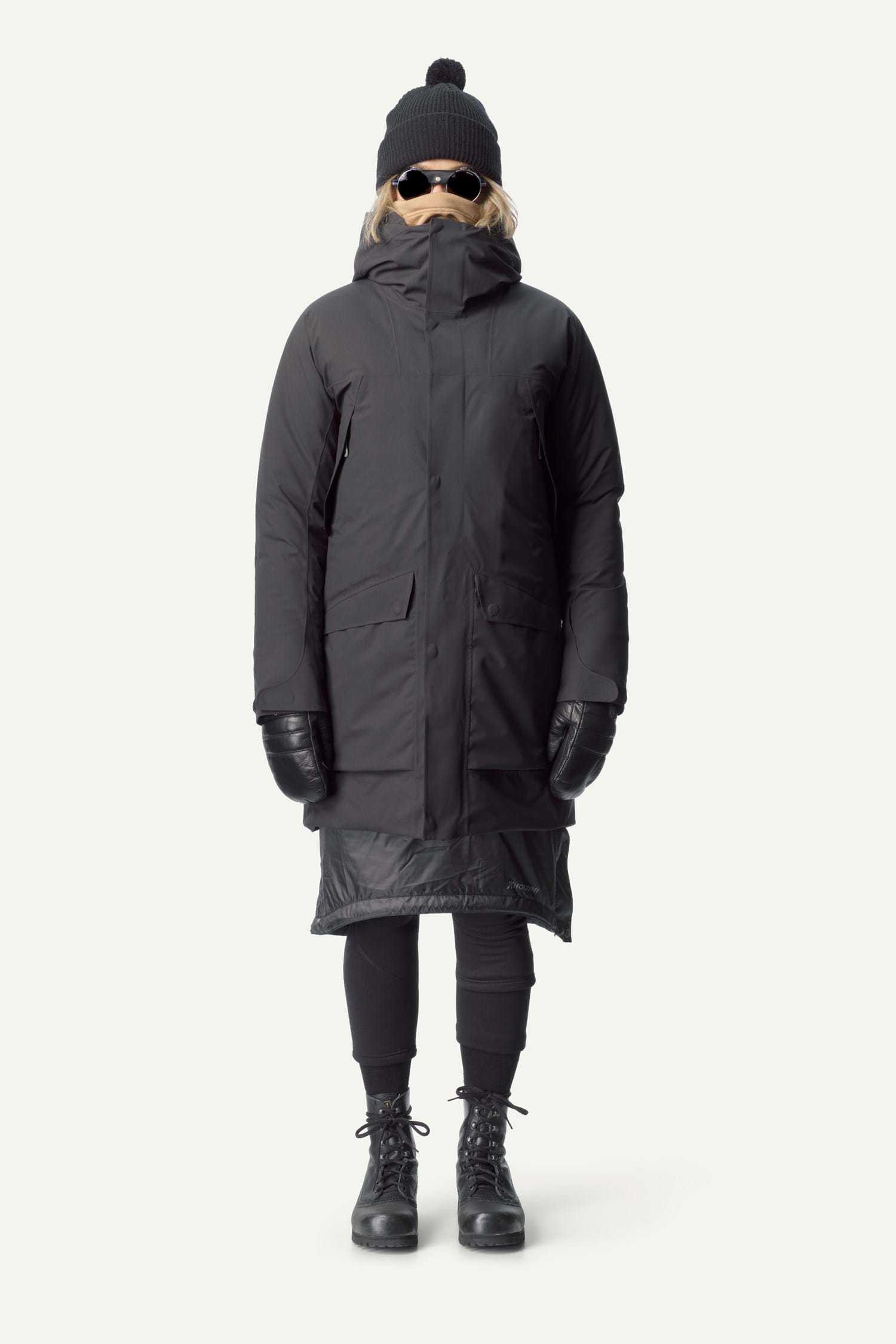 Houdini W's Fall in Parka, True Black, M