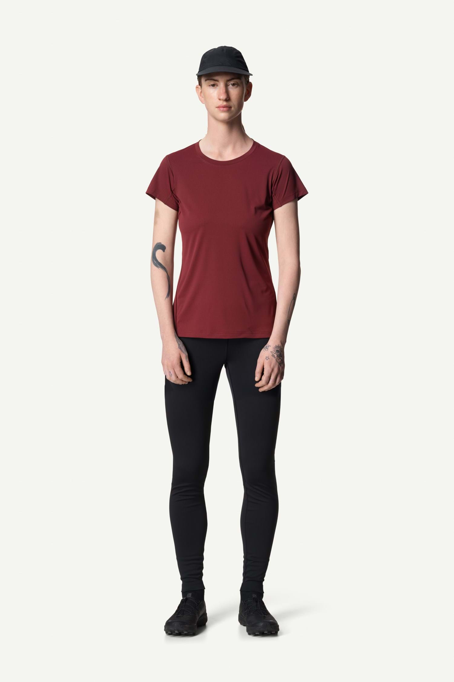 Houdini W's Pace Air Tee, Cab Red, L