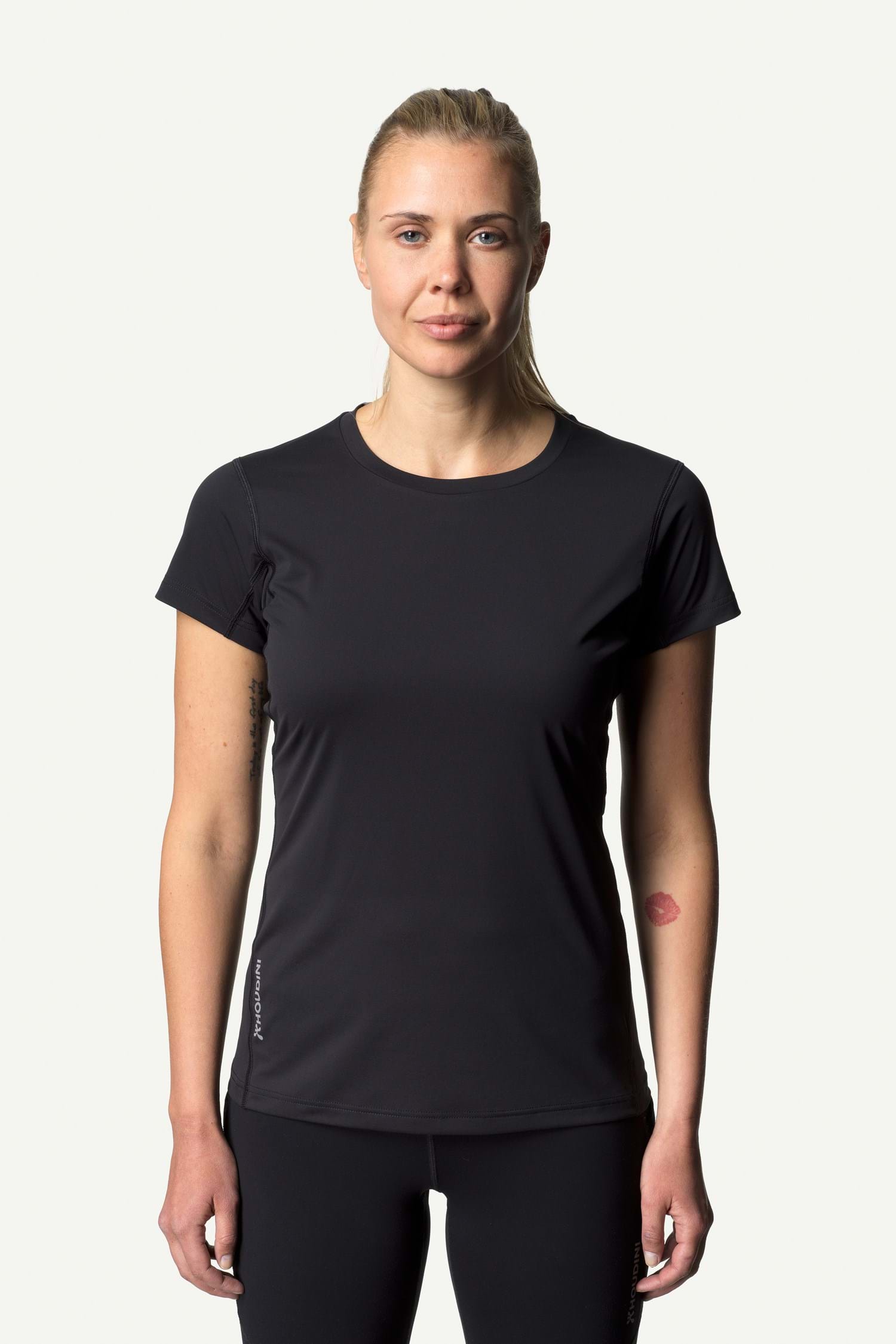 Houdini W's Pace Air Tee, True Black, XL