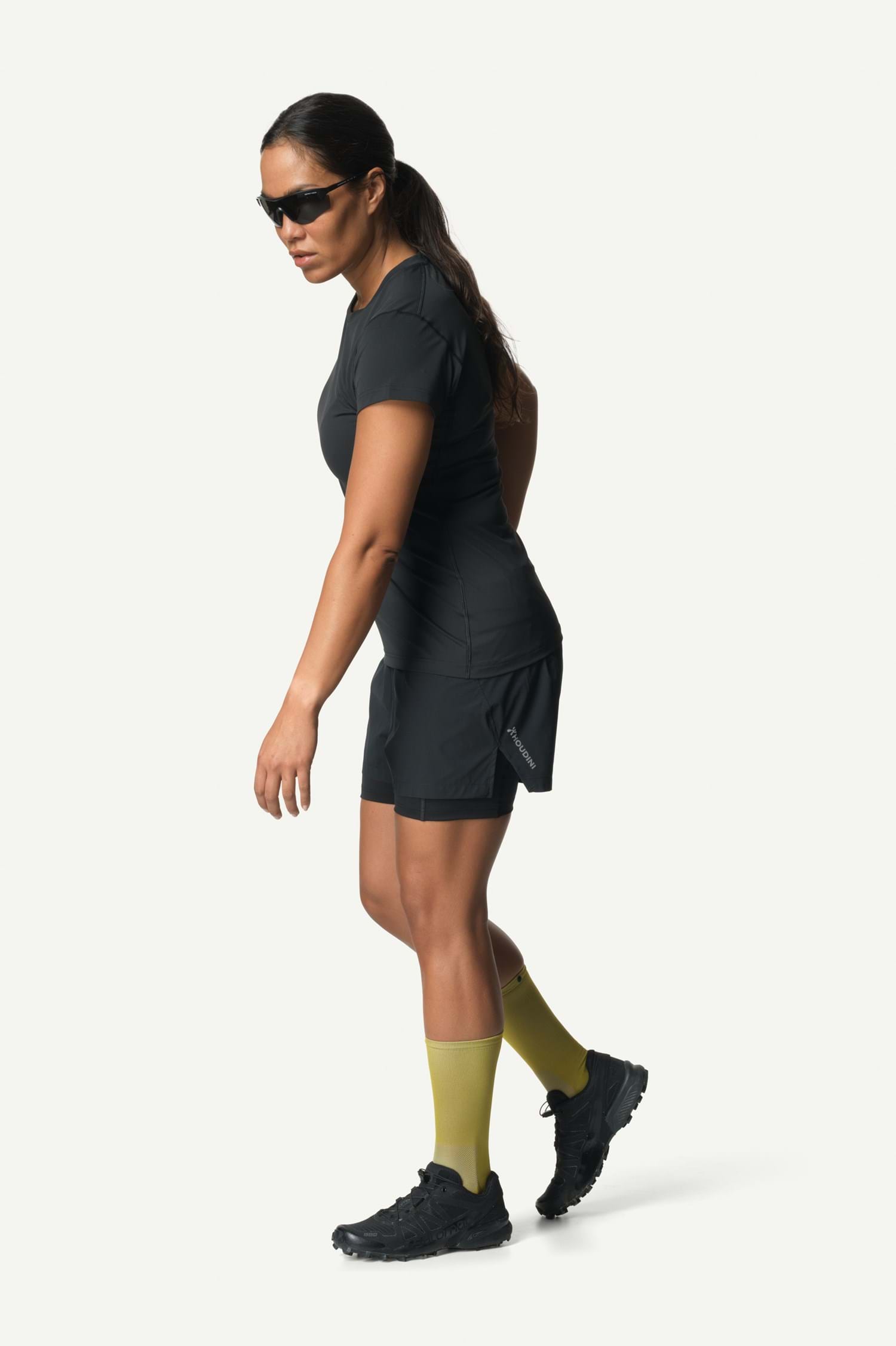 Houdini W's Pace Trail Shorts, True Black, M