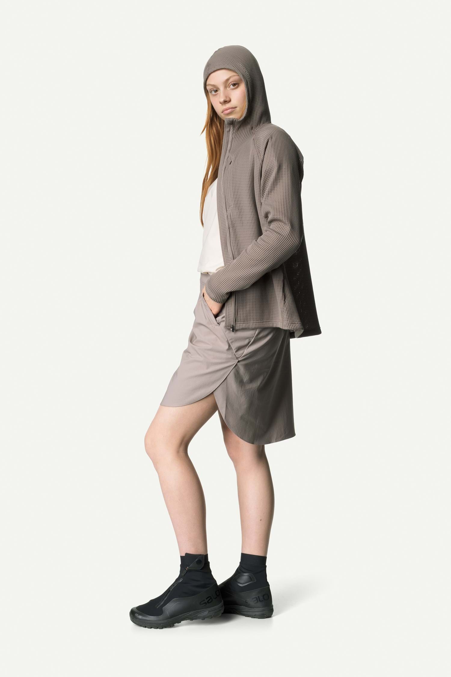 Houdini W's Stride Skirt, True Black, M
