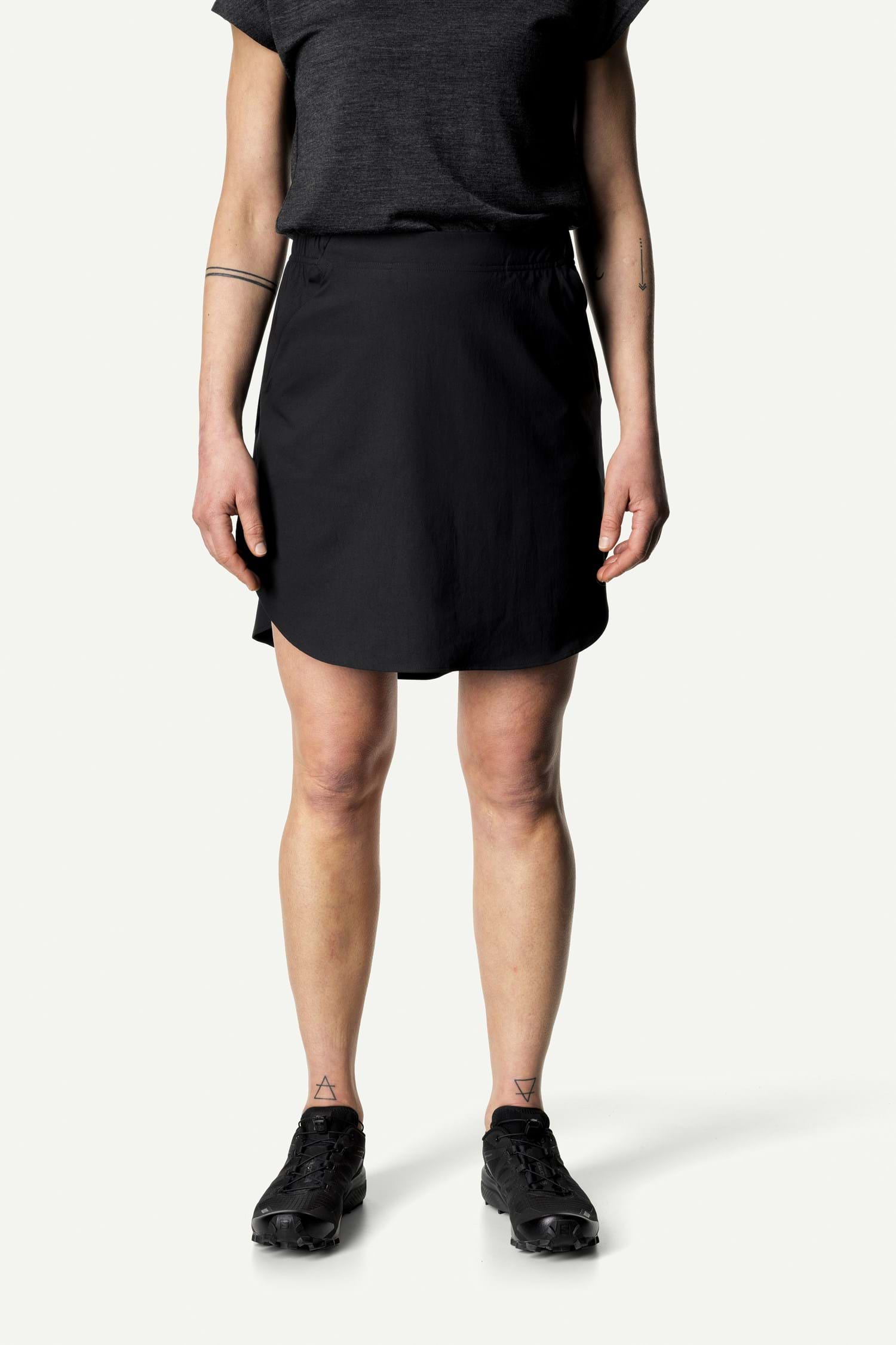 Houdini W's Stride Skirt, True Black, S